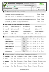 Le présent des verbes  en - ir (comme finir) - Examen Evaluation- Fiches QCM - Quiz : 5ème Harmos - PDF à imprimer