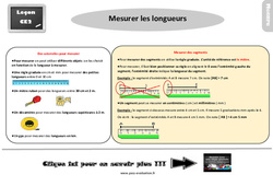 Evaluation et bilan avec le corrigé - Mesurer les longueurs : 5ème Harmos - PDF à imprimer