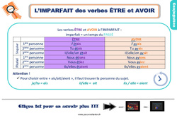 Bilan  - Les verbes être et avoir à l’imparfait - Examen Evaluation avec la correction : 5ème Harmos - PDF à imprimer