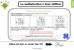 Bilan  sur la technique opératoire de la multiplication à 2 chiffres - Examen Evaluation avec la correction : 5ème Harmos - PDF à imprimer