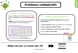 Evaluation et bilan sur les problèmes multiplicatifs avec les corrections : 5ème Harmos - PDF à imprimer