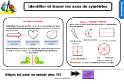 Bilan  sur identifier et tracer des axes de symétrie - Examen Evaluation avec le corrigé : 5ème Harmos - PDF à imprimer