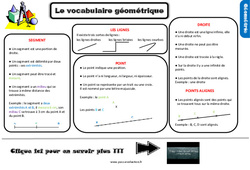 Evaluation et bilan avec le corrigé - Le vocabulaire de géométrie : 5ème Harmos - PDF à imprimer