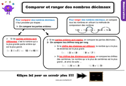 Evaluation avec le corrigé sur comparer et ranger des nombres décimaux - Bilan  : 7ème Harmos - PDF à imprimer