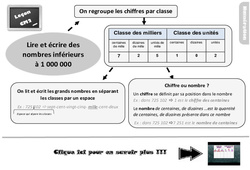 Bilan  sur lire et écrire les nombres inférieurs à 1 000 000 - Examen Evaluation avec la correction : 7ème Harmos - PDF à imprimer