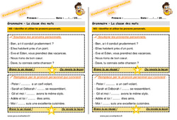 Identifier et utiliser les pronoms personnels - Examen Evaluation progressive  : 4ème Harmos - PDF à imprimer