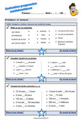 Comparer, estimer, mesurer des unités de temps - Examen Evaluation progressive  : 4ème Harmos - PDF à imprimer