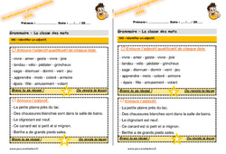 Identifier un adjectif - Examen Evaluation progressive  : 4ème Harmos - PDF à imprimer