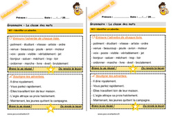 Identifier un adverbe - Examen Evaluation progressive  : 4ème Harmos - PDF à imprimer