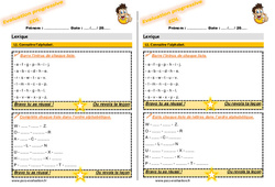 Connaitre l’alphabet - Examen Evaluation progressive  : 5ème Harmos - PDF à imprimer