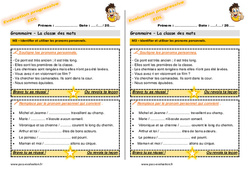 Identifier et utiliser les pronoms personnels - Examen Evaluation progressive avec la correction : 5ème Harmos - PDF à imprimer