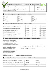 Le présent de l’impératif - Examen Evaluation- Fiches QCM - Quiz  : 7ème Harmos - PDF à imprimer