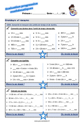 Convertir et mesurer des unités de temps et de durées - Examen Evaluation progressive : 7ème Harmos - PDF à imprimer