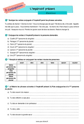 L’impératif présent - Exercices de conjugaison pour la  : 8ème Harmos - PDF à imprimer