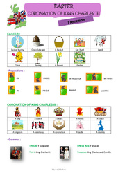 Easter & The coronation of King Charles III (Stage) - Cours, Leçon d'anglais  - My English Pass : 5ème, 6ème Harmos - PDF gratuit à imprimer