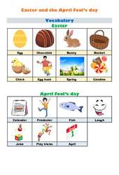 Easter and the April Fool’s day (Stage) - Cours d'anglais  - My English Pass : 7ème, 8ème Harmos - PDF à imprimer