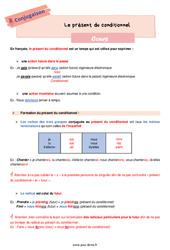 Le présent du conditionnel - Cours de conjugaison pour la  : 8ème Harmos - PDF à imprimer