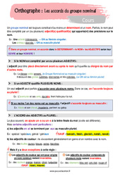 Les accords du groupe nominal - Séquence complète : 9eme Harmos - PDF à imprimer