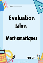 Mathématiques - Évaluation, bilan de fin d’année : 3eme Harmos - PDF à imprimer