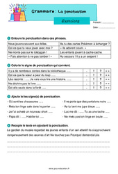 La ponctuation de fin de phrase et les signes du discours rapporté - Exercices de grammaire : 4ème Harmos - PDF à imprimer