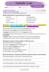 Le sujet - Examen Evaluation avec la correction : 9eme Harmos - PDF à imprimer