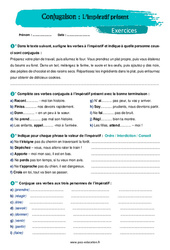 L’impératif présent - Exercices avec les corrigés : 9eme Harmos - PDF à imprimer