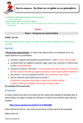 Se situer sur un globe ou un planisphère - Séquence - Fiche de préparation : 5ème Harmos - PDF à imprimer