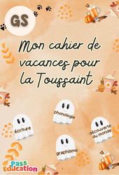 Toussaint - Cahier de vacances : 2ème Harmos - PDF à imprimer