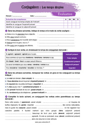 Les temps simples - Examen Evaluation avec la correction : 9eme Harmos - PDF à imprimer