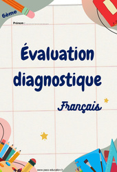 Français - Examen Evaluation diagnostique de début d'année 2024 : 8ème Harmos - PDF à imprimer