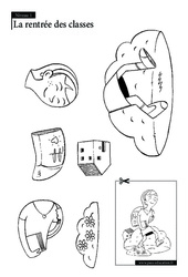 La rentrée - Puzzle - Coloriage - Se repérer dans l'espace en maternelle - PDF à imprimer