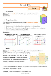 Le pavé droit - Séquence complète : 9eme Harmos - PDF à imprimer