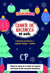 Cahier de vacances - Noël - Fichier d'activités : 3eme Harmos - PDF gratuit à imprimer en libre téléchargement