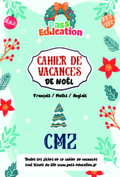Cahier de vacances - Noël - Fichier d'activités : 7ème Harmos - PDF gratuit à imprimer en libre téléchargement