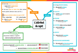 Attribut du sujet - Carte mentale : 9eme Harmos - PDF à imprimer