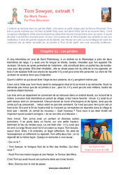 Les pirates (Tom Sawyer) - Lecture : 8ème Harmos - PDF à imprimer