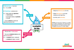 Polysémie des mots - Carte mentale : 8ème Harmos - PDF à imprimer