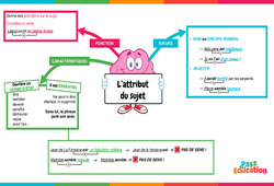 Attribut du sujet - Carte mentale : 6ème Harmos - PDF à imprimer