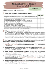 Cohérence du texte (N°1) - Examen Evaluation avec la correction : 10ème Harmos - PDF à imprimer