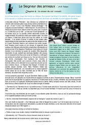 Le Seigneur des anneaux (J.R.R. Tolkien) - Littérature : 9eme Harmos - PDF à imprimer