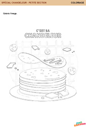 Chandeleur - Coloriage - Se repérer dans l'espace en maternelle - PDF à imprimer