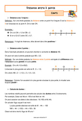 Distance entre deux points - Séquence complète : 9eme Harmos - PDF à imprimer