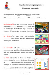 Ma classe, mon école - Cours, Leçon - Représenter un espace proche : 4ème Harmos - PDF à imprimer