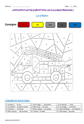 Présent - Coloriage magique : 4ème Harmos - PDF à imprimer