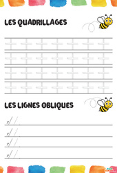 Quadrillages lignes obliques - Fichier graphisme - PDF à imprimer