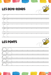 Demi - ronds et les ponts - Fichier graphisme - PDF à imprimer