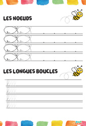 Nœuds et les longues boucles - Fichier graphisme - PDF à imprimer