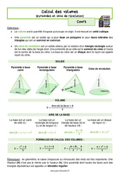 Calcul des volumes - Séquence complète : 10ème Harmos - PDF à imprimer