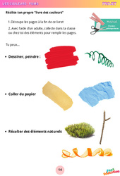 Réalise ton livre des couleurs (+ Couverture) - Artistique : 1ère Harmos - PDF à imprimer