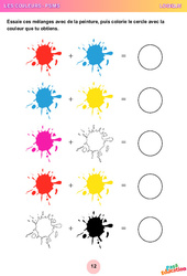 Mélanges de couleurs - Logique : 1ère Harmos - PDF à imprimer